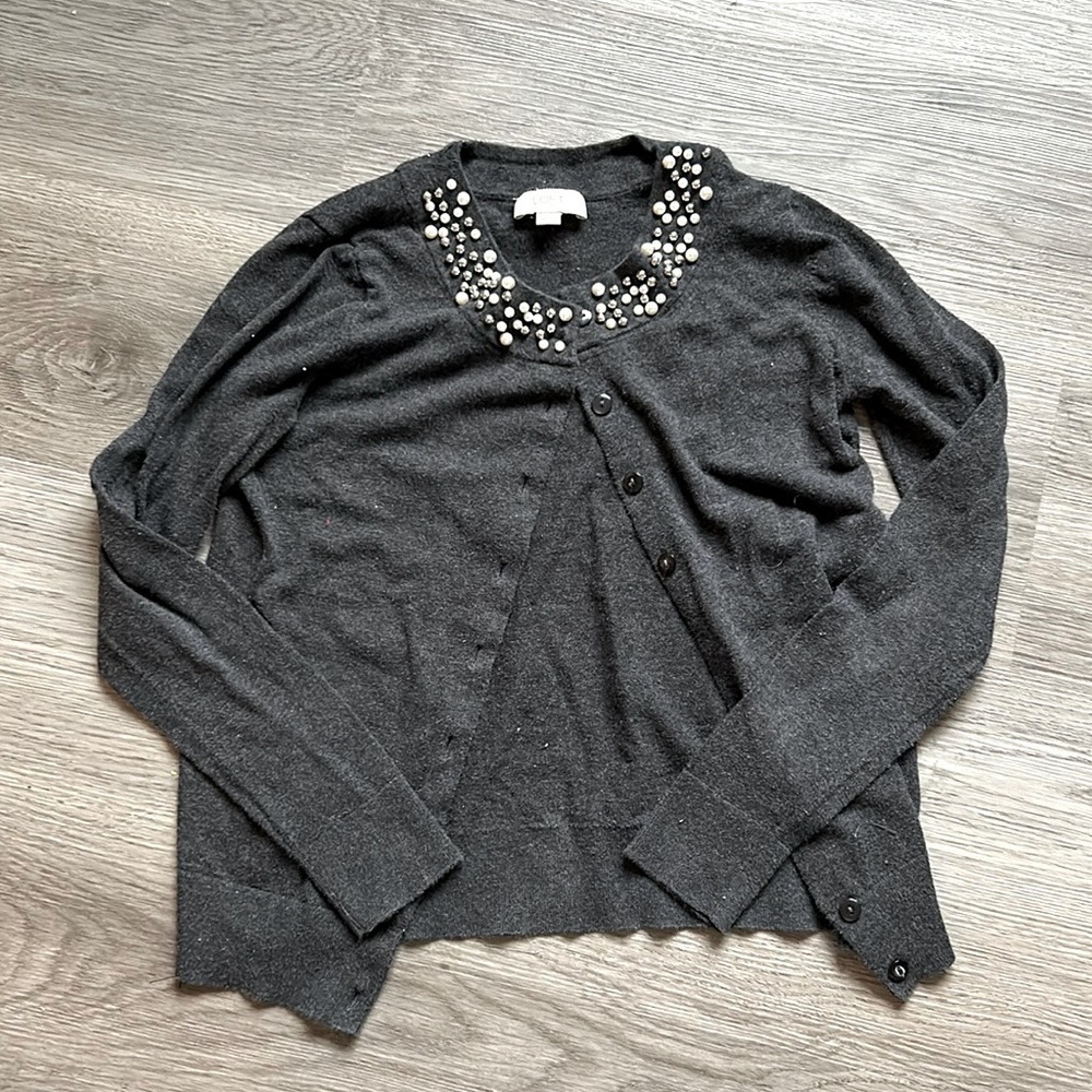 THE LOFT Pearl Button up cardigan.